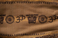 Beige Baggy Casual Pants for men close up