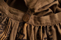 Beige Baggy Casual Pants close up