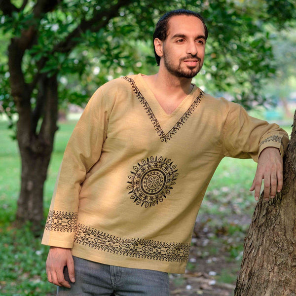 Beige Mandala Shirt