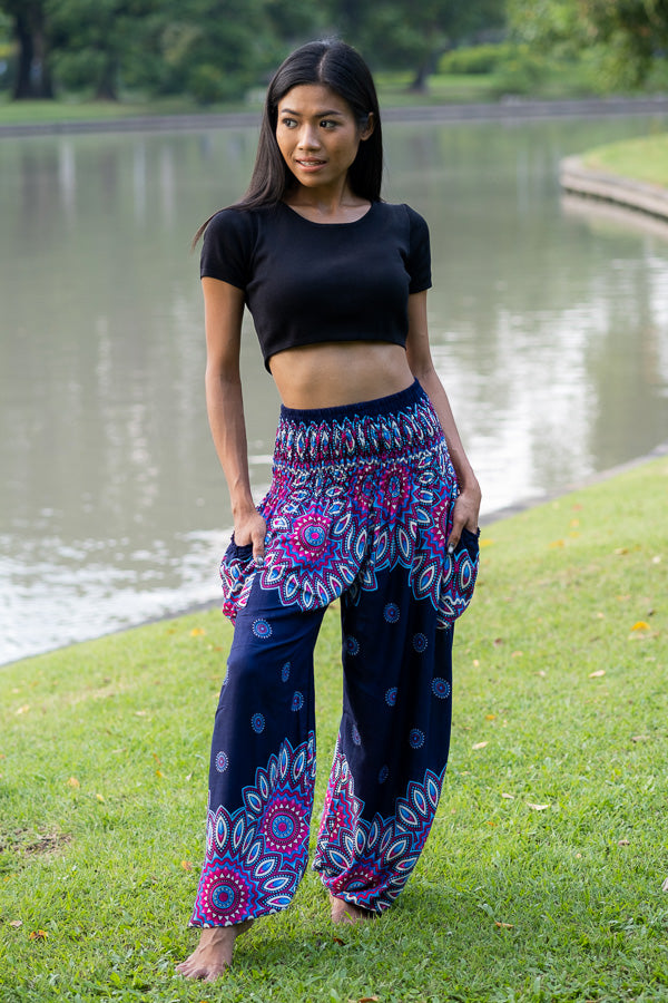 Blue Petal PantsYoga Pants