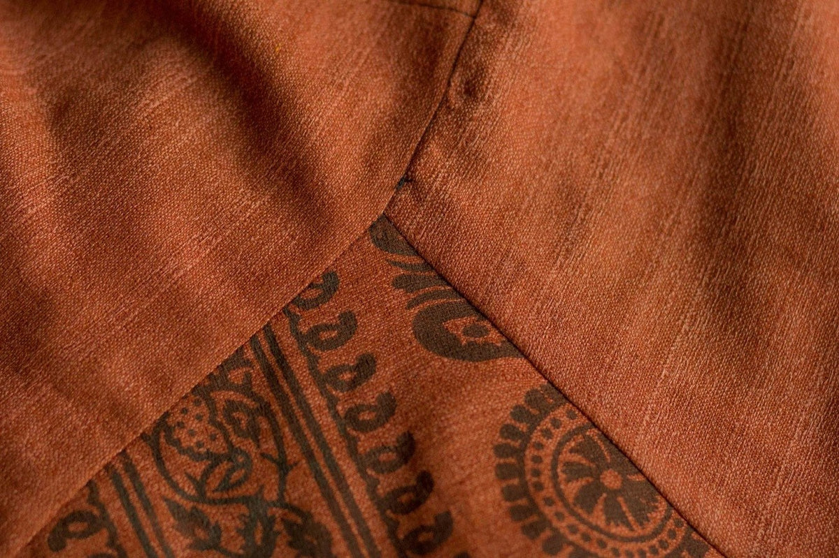 Orange-Red Om Pants