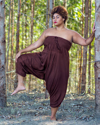 Plus Size Brown Classic Pants Plus Size Hippie Pants 
