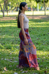 Burgundy Ripple Palazzo Pants Palazzo Hippie Pants 