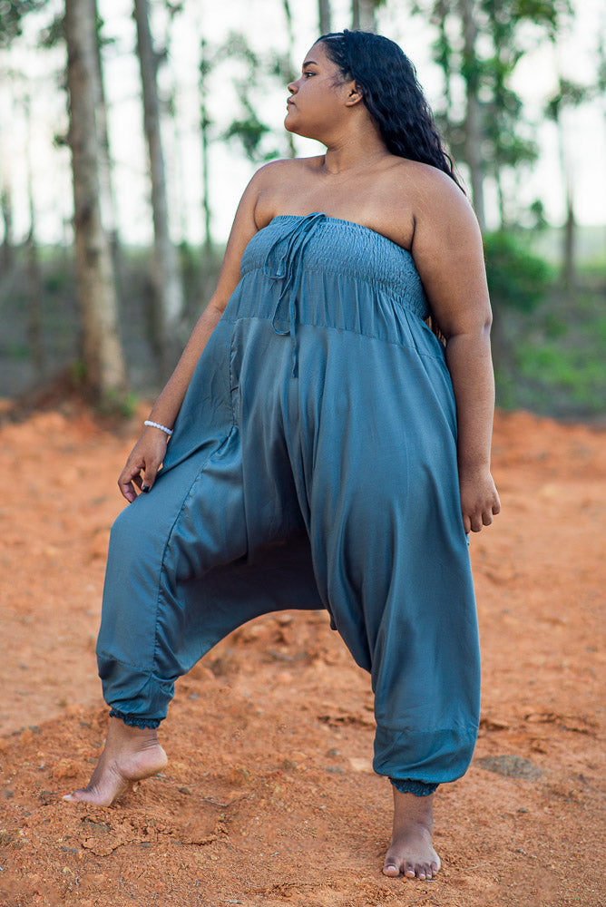Plus Size Gray Classic Pants Plus Size Hippie Pants 