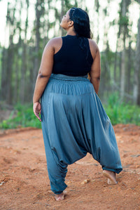 Plus Size Gray Classic Pants Plus Size Hippie Pants 