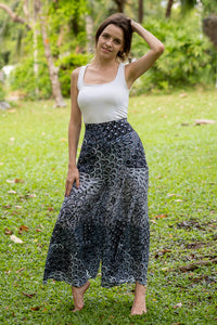 Gray Ripple Palazzo Pants Palazzo Hippie Pants 