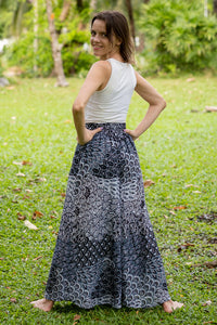Gray Ripple Palazzo Pants Palazzo Hippie Pants 