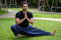 Indigo Om Pants Menswear Hippie Pants 
