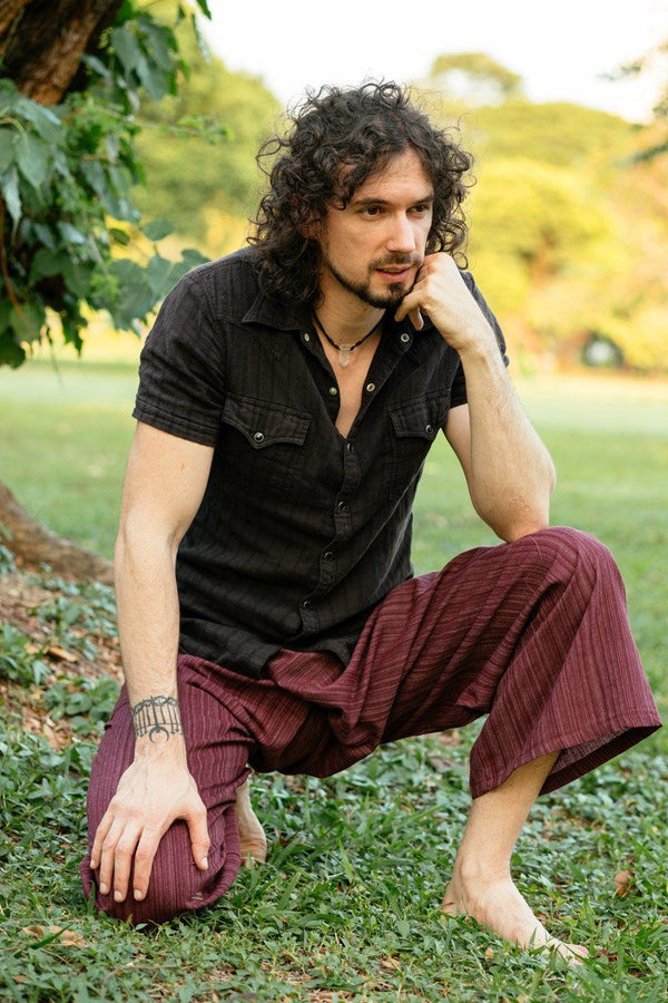 Men's Red Fisherman Pants