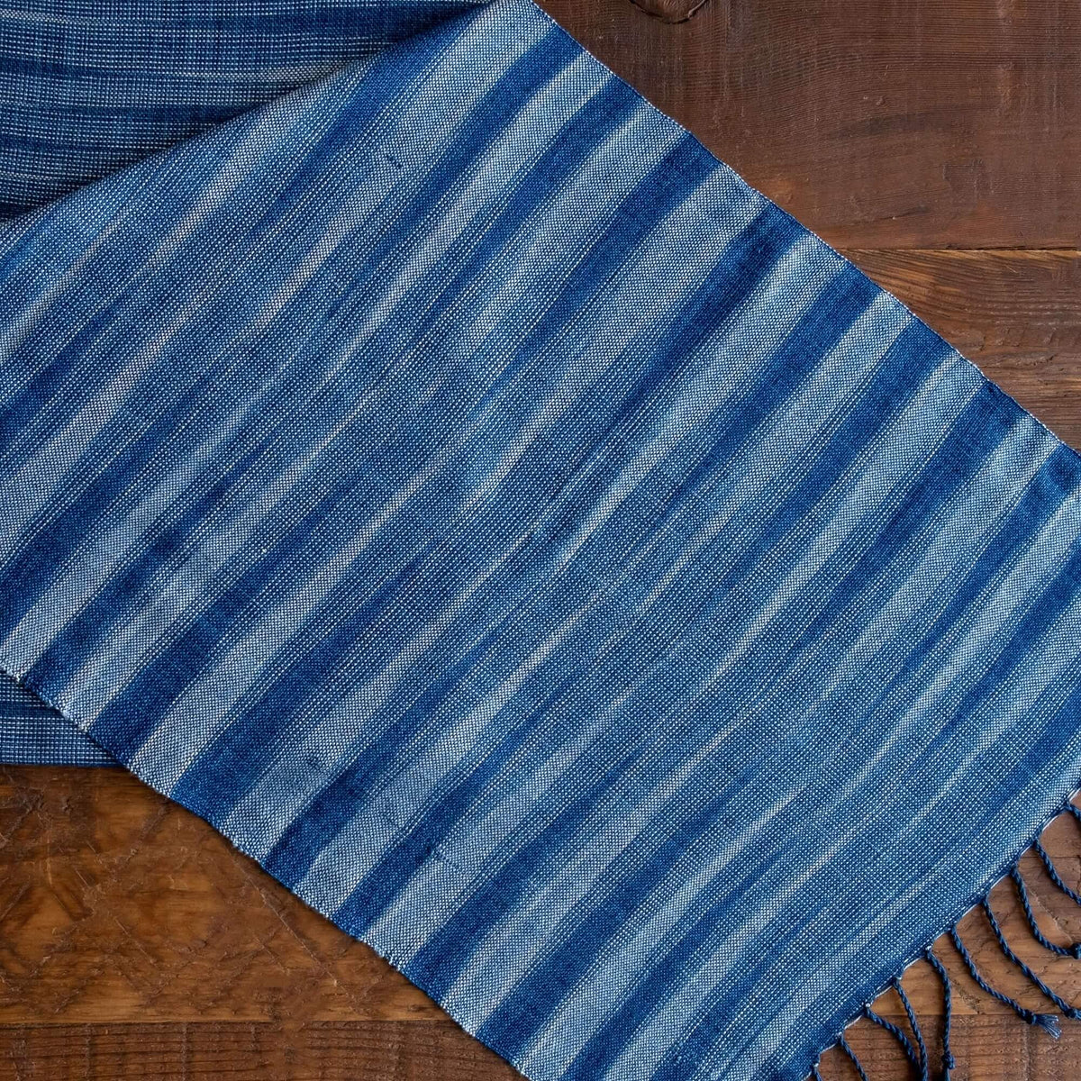 Premium Conical Indigo Table runner