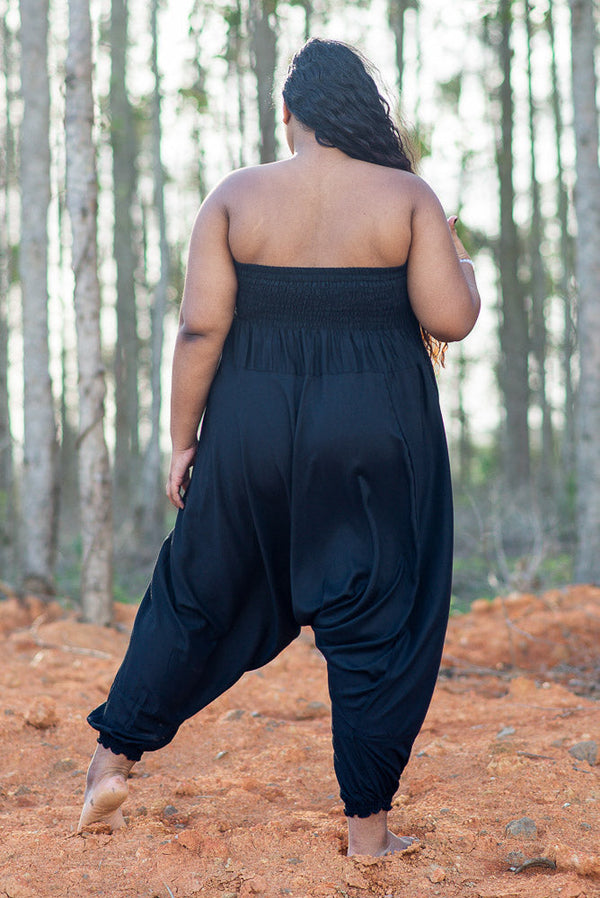 Plus Size Black Classic Pants Plus Size Hippie Pants 
