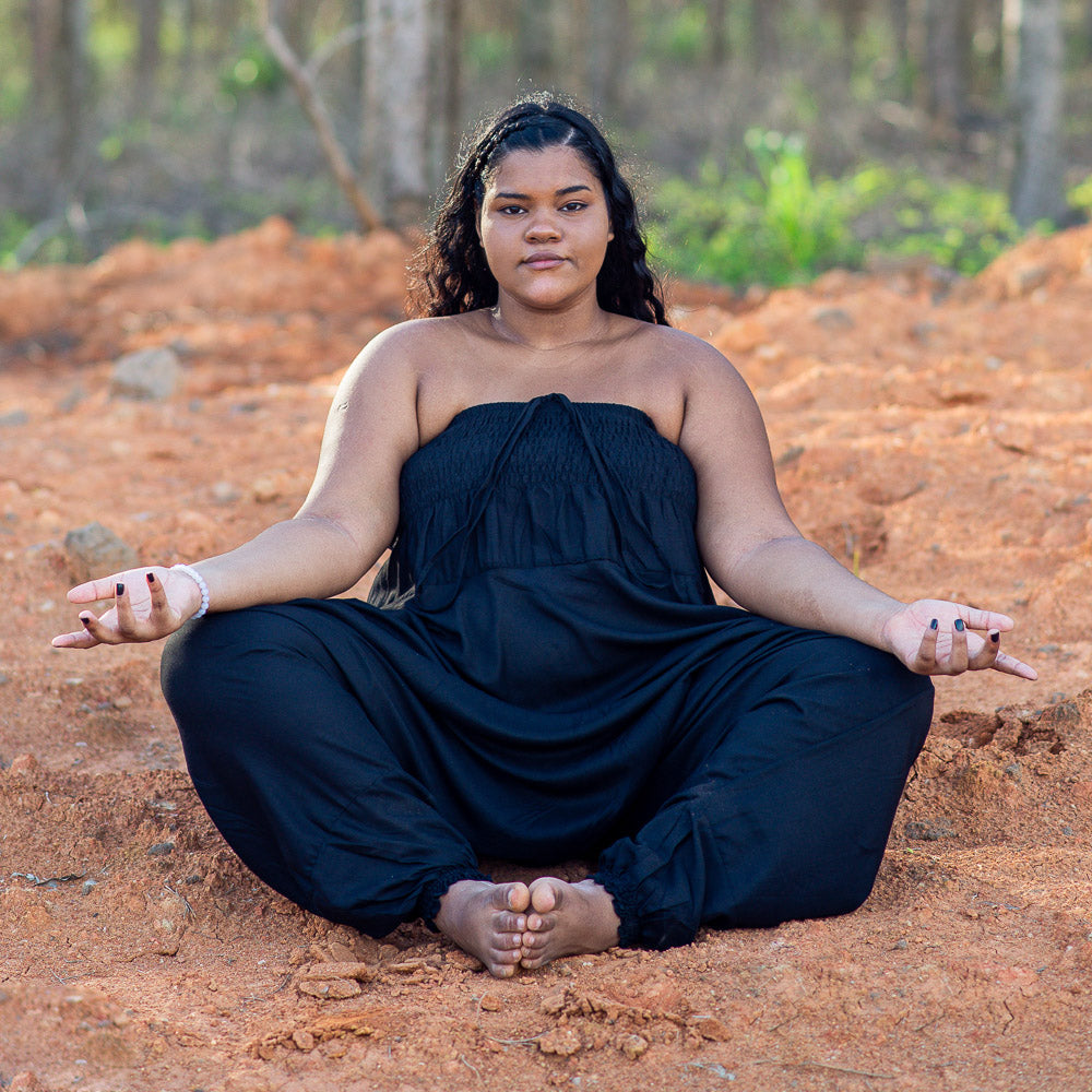 Plus Size Black Classic Pants Plus Size Hippie Pants 