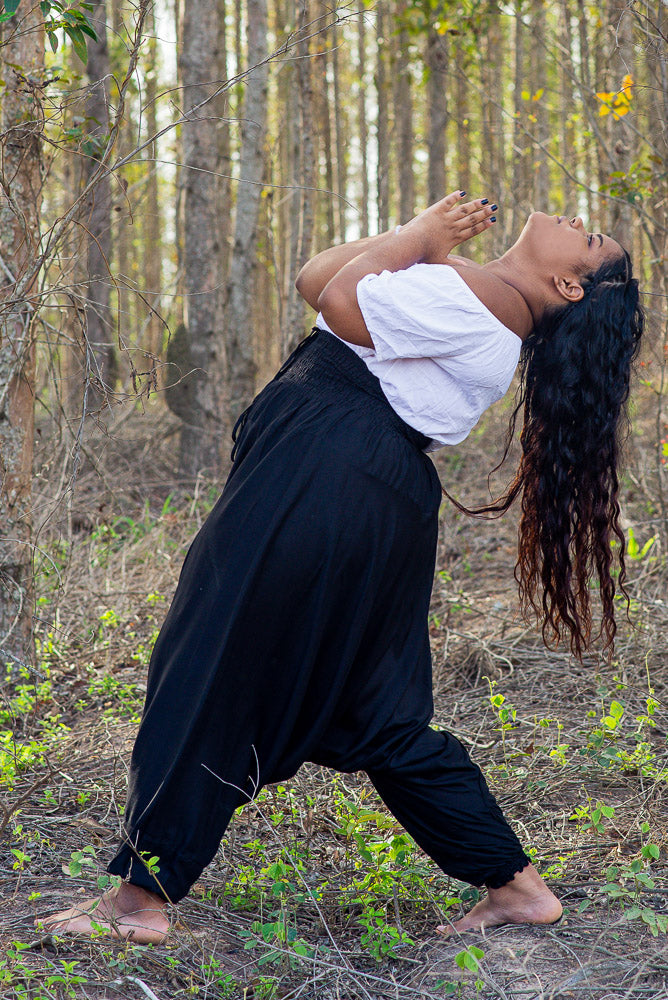 Plus Size Black Classic Pants Plus Size Hippie Pants 