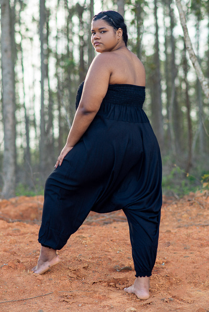 Plus Size Black Classic Pants Plus Size Hippie Pants 