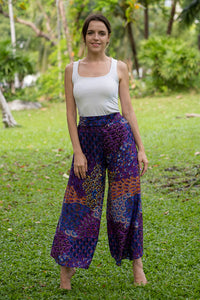 Purple Ripple Palazzo Pants Palazzo Hippie Pants 