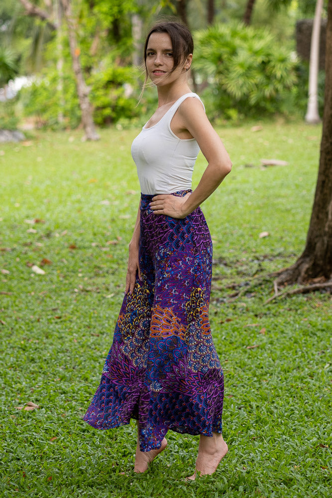 Purple Ripple Palazzo Pants Palazzo Hippie Pants 