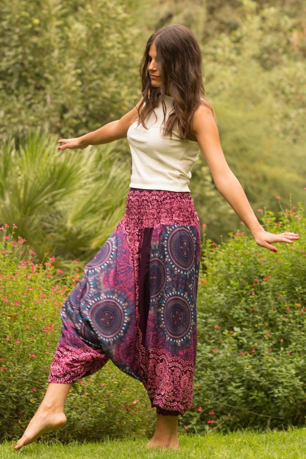 Purple Blossom Pants