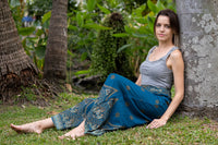 Teal Palazzo Star Pants Palazzo Hippie Pants 