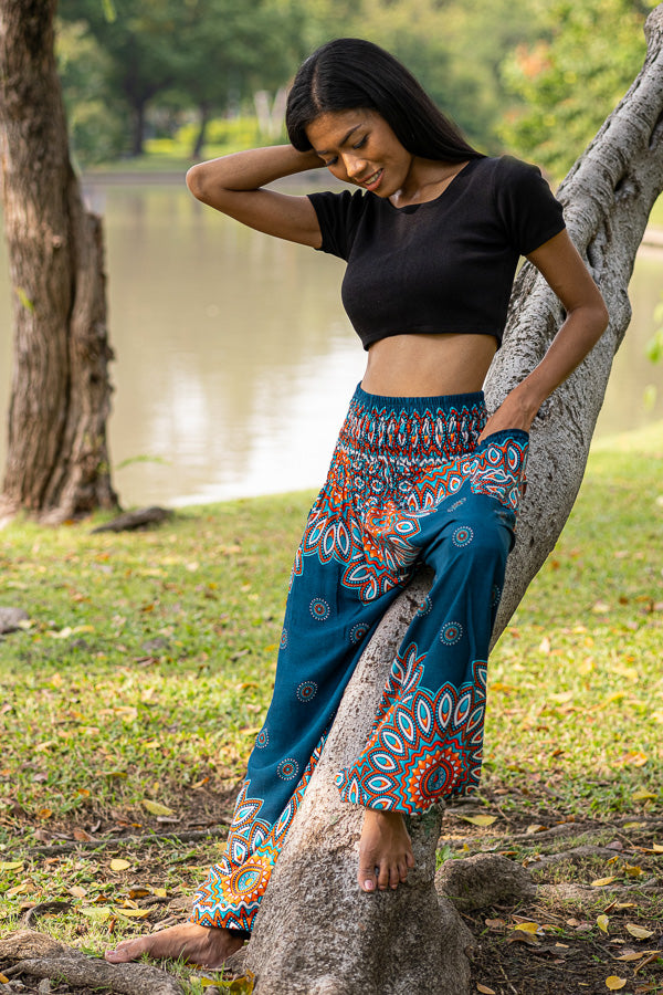 Teal Petal PantsYoga Pants