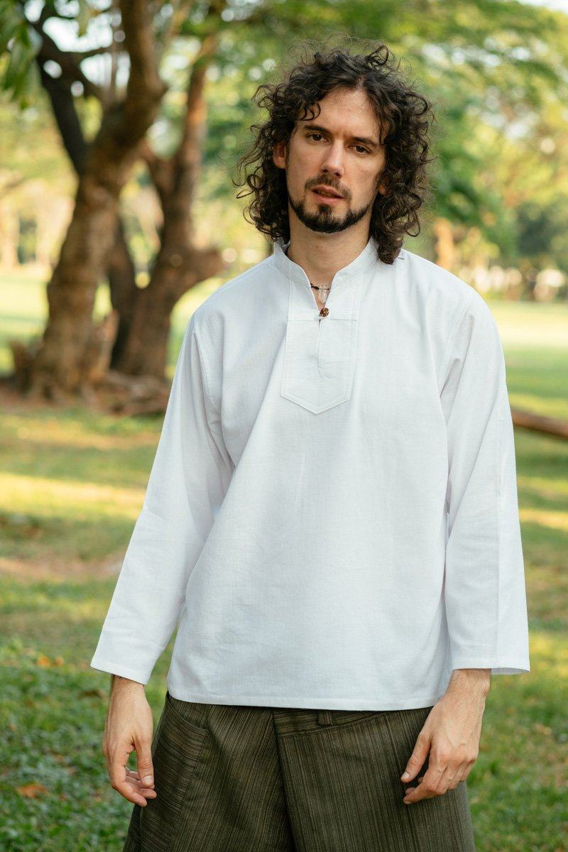 White Long Sleeved Serenity Shirt