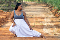 Plus Size White Classic Pants Plus Size Hippie Pants 