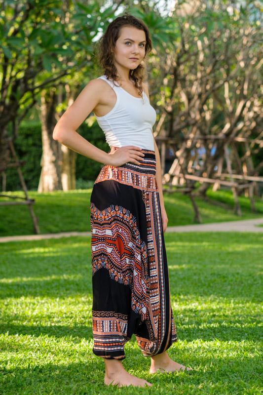 Black Thai Hippie PantsHarem Pants