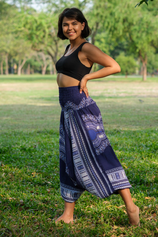 Blue Thai Hippie PantsHarem Pants