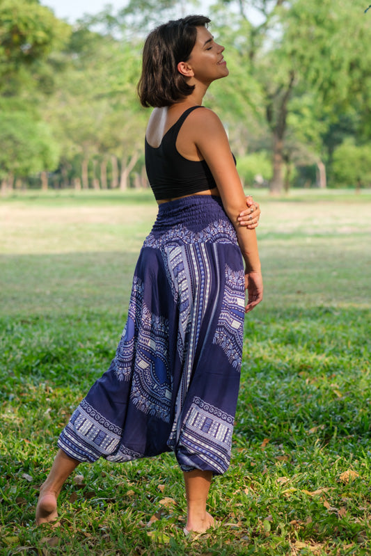 Blue Thai Hippie PantsHarem Pants