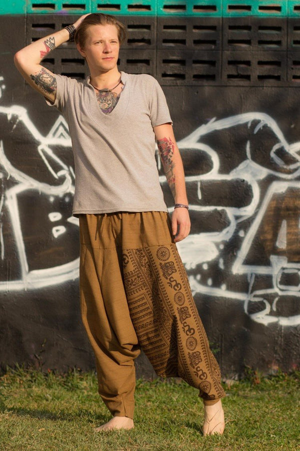 Brown Om Pants