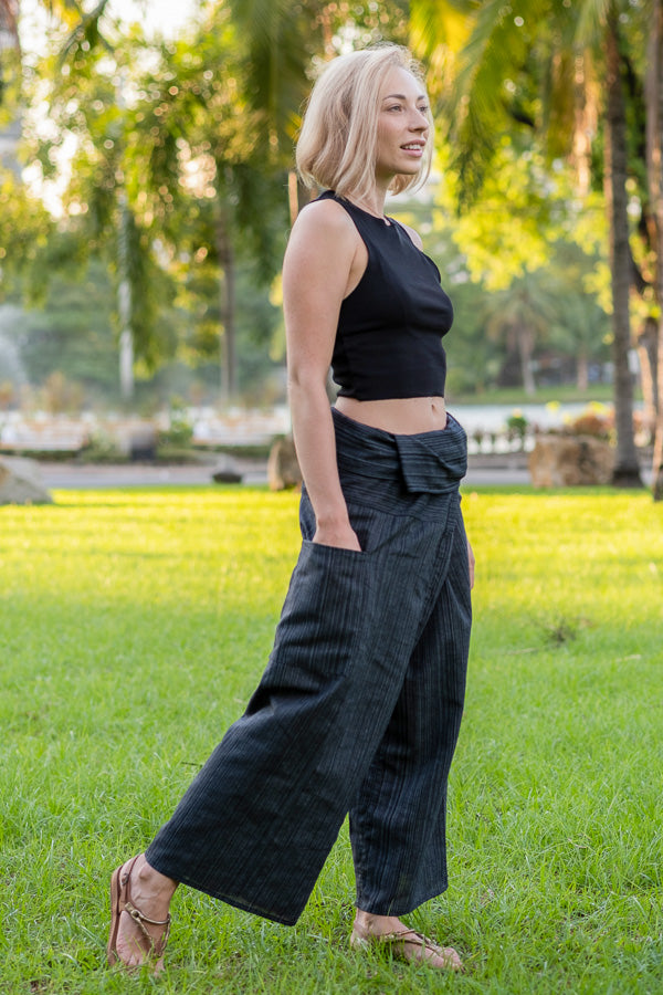 Dark Gray Fisherman PantsFisherman