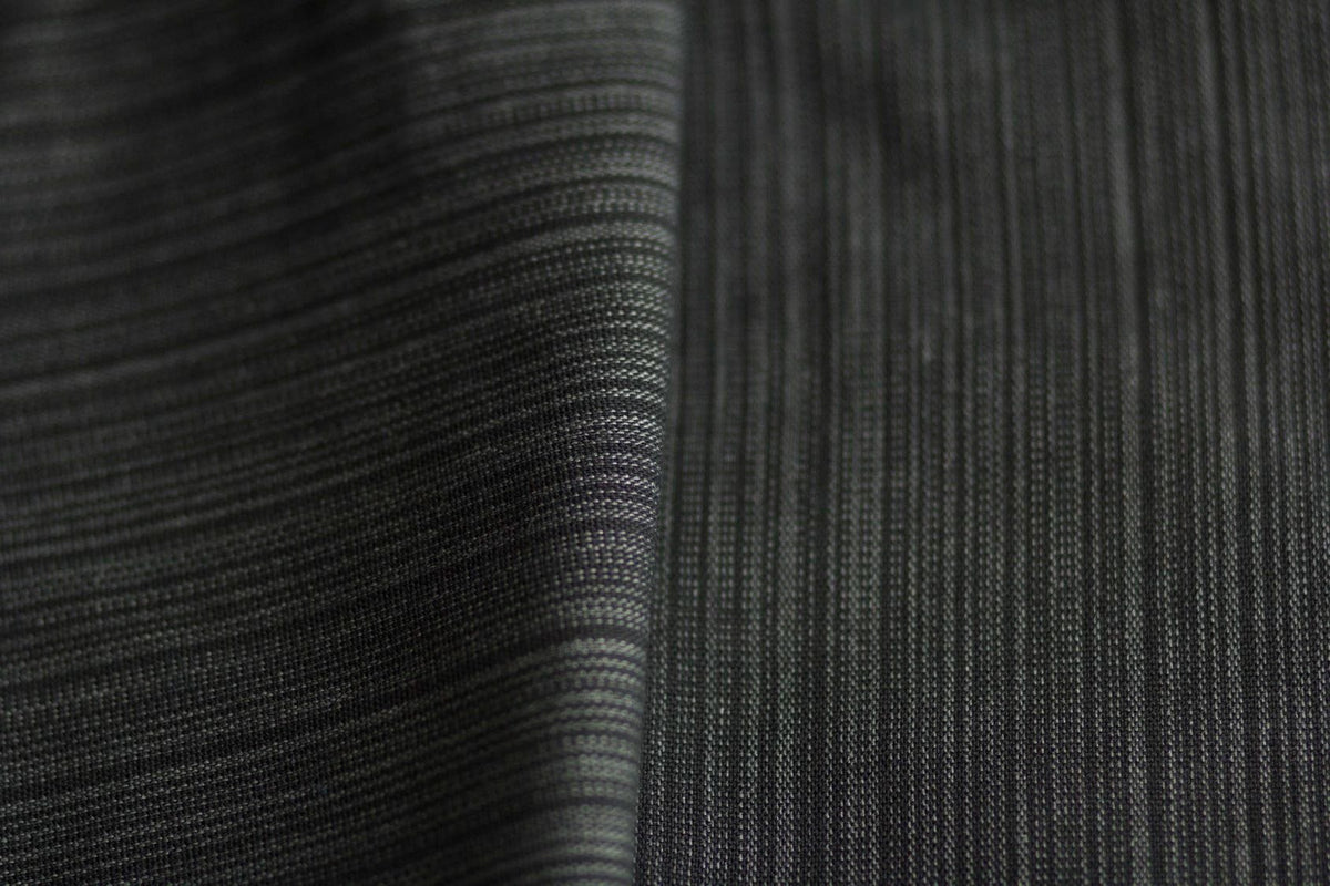 close up of gray cotton fabric