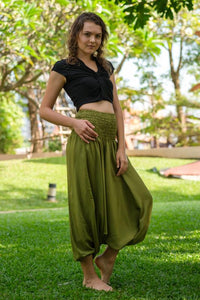 Olive Green Classic Pants