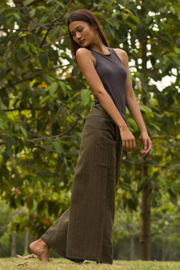 Olive Green Fisherman Pants