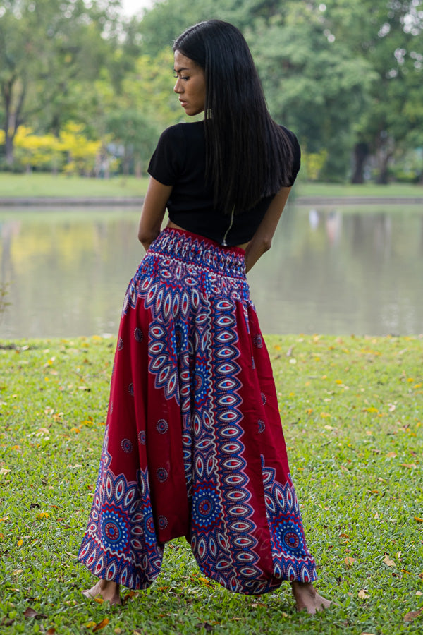 Red Lotus PantsHarem Pants