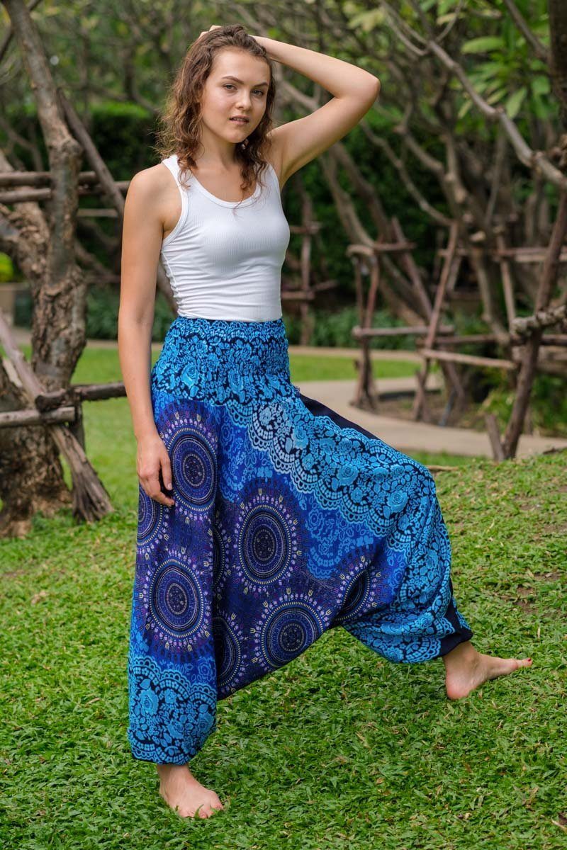 Turquoise Blossom Pants