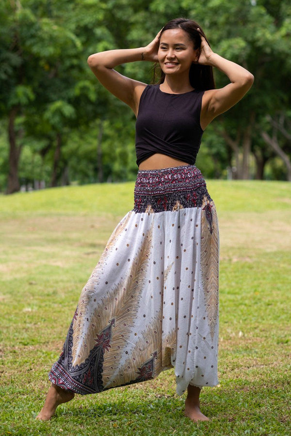 White Peacock PantsHarem Pants